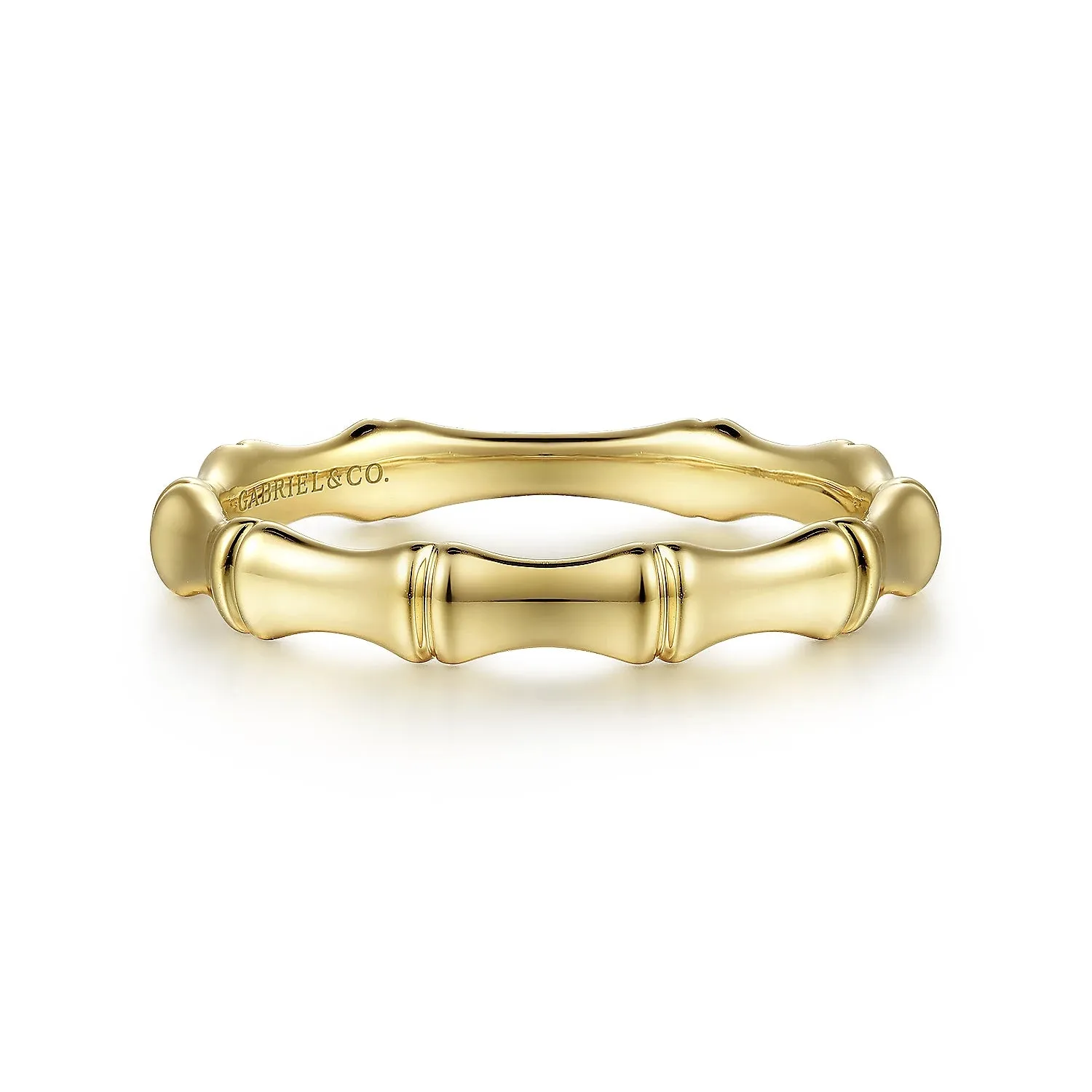 Bamboo Shape Stackable Ring