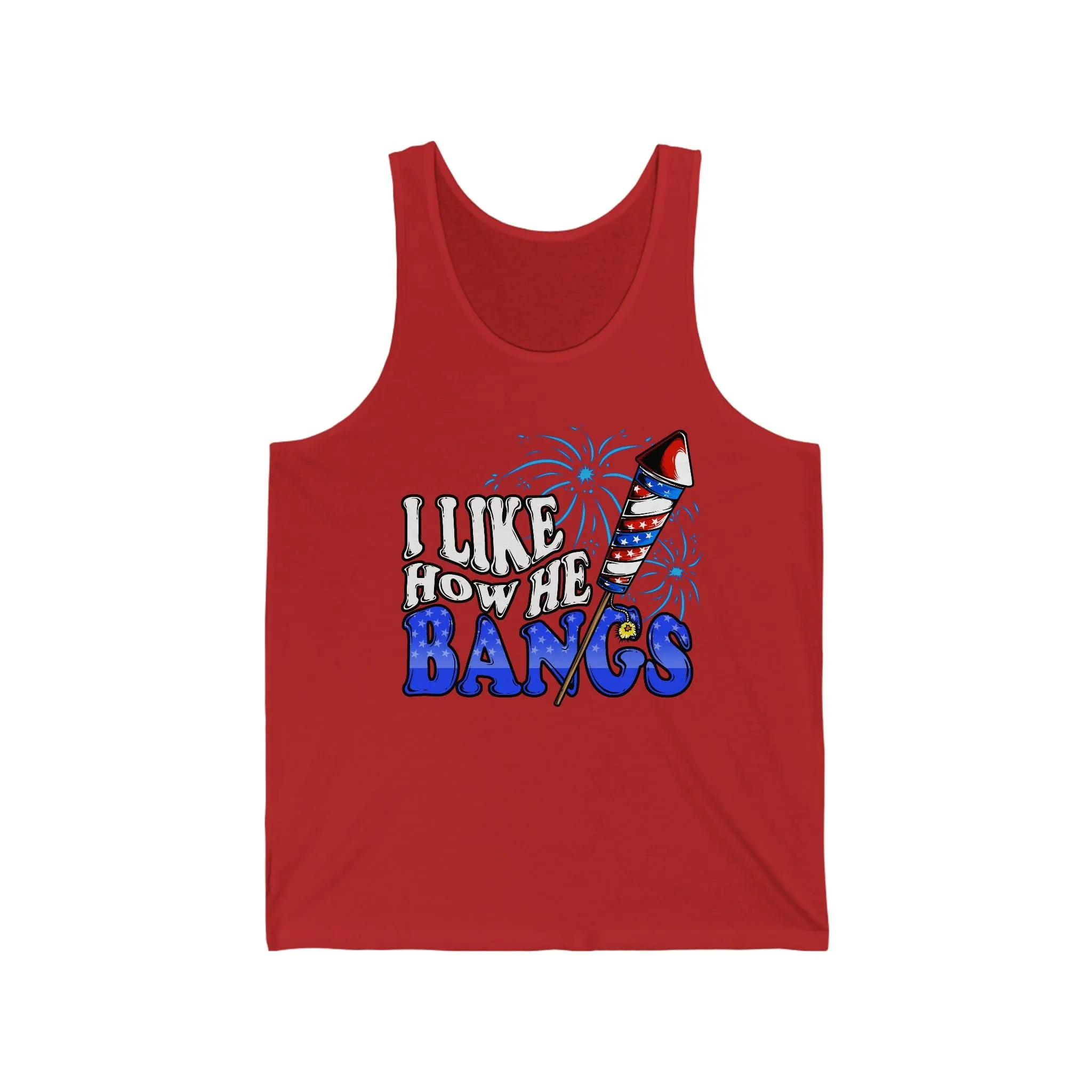I Like How He Bangs | Unisex Jersey Tank