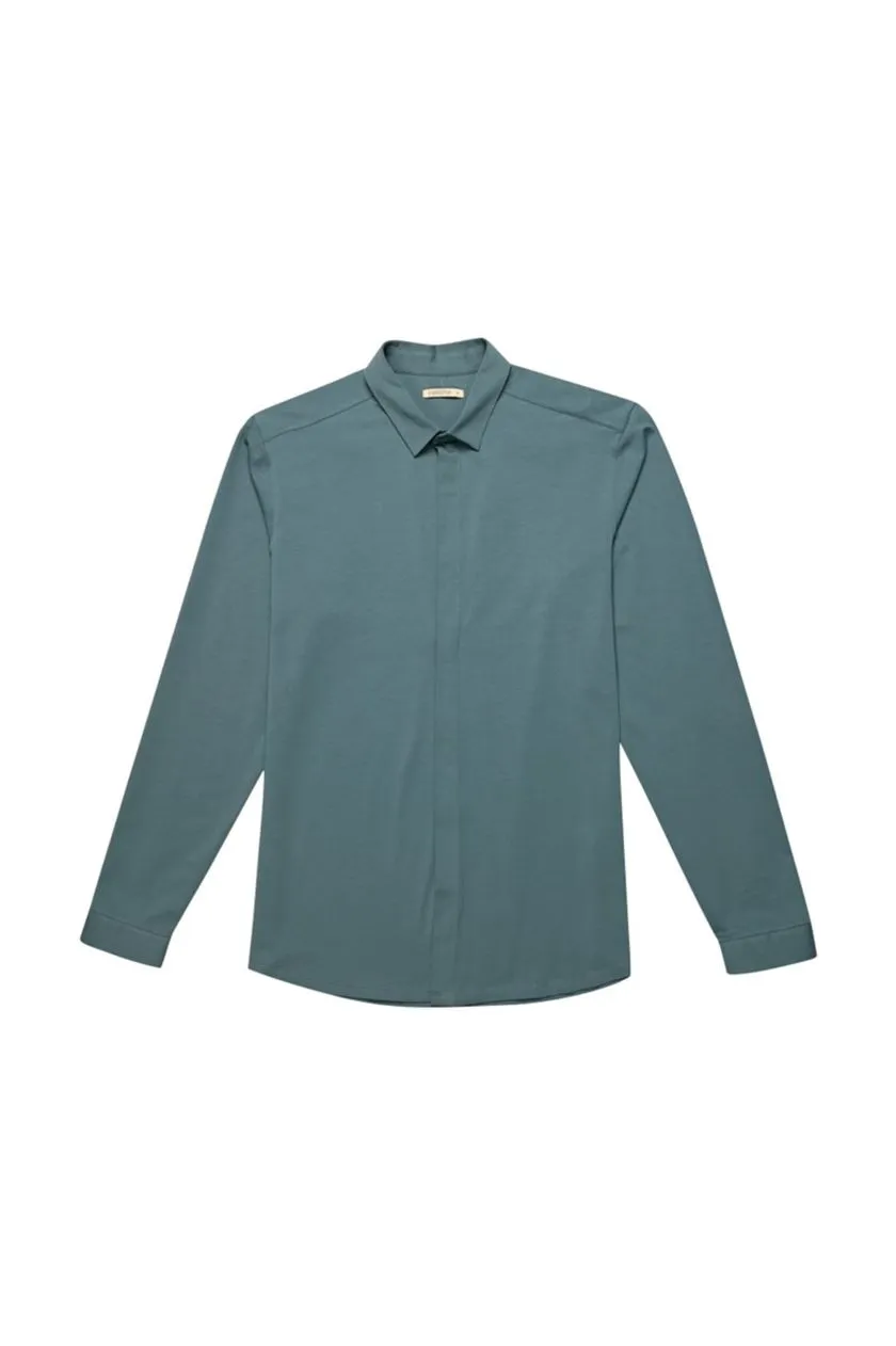 Perona   -   Mens-Shirts-Shirts-Finley-Pma-Ss24-350-S-Teal