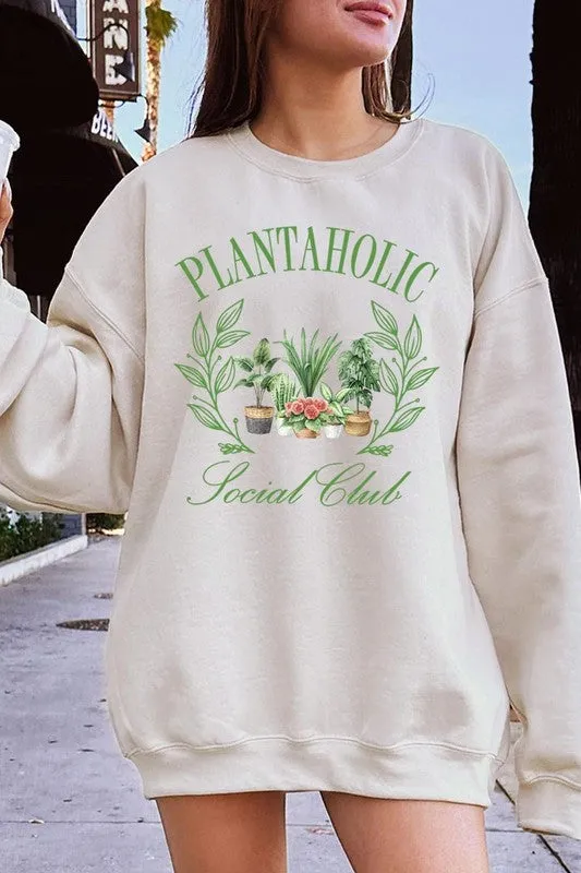 Plantaholic Social Club Graphic Sweatshirt