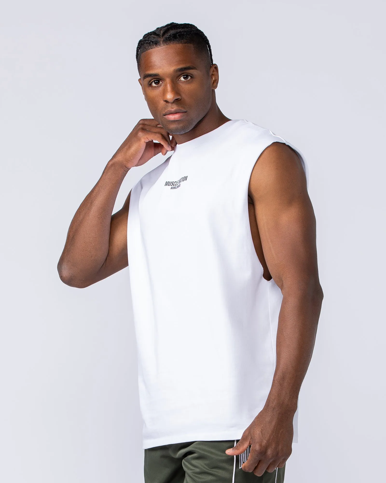 Worldwide Muscle Tank - White